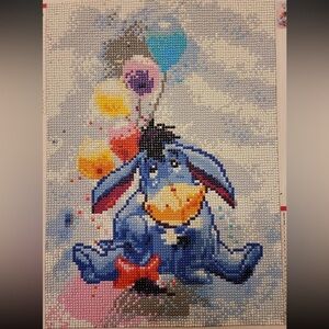 New in Package Disney Eeyore with Balloons Diamond Painting Kit